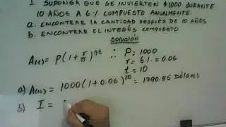 Matemáticas financiera aplicación de interés compuesto 1