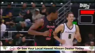 Jamal Entezami, 6'7, Wing, Junior, UH-Hilo (D2) with 11 Points against University of Hawaii (D1)
