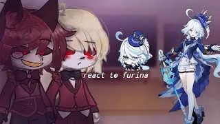 Hazbin hotel react to Furina // gacha club// asleyvino_