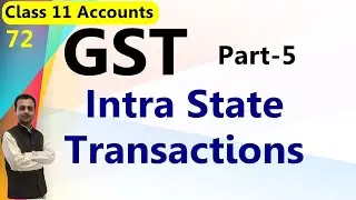 GST Part-5 | Journal Entries on Intra State Transactions of Goods and Services Tax