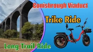 Jorvik electric Trike ride to Conisbrough Viaduct on a summers day