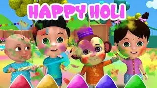 😃 Holi Aayi | होली आई | Holi Songs for Kids | Happy Holi Video
