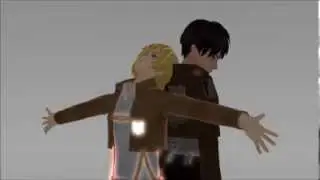 【Attack On MMD】 Bad Apple! 【Eren | Armin】