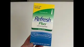 Распаковка увлажняющих глазных капель Refresh Plus!