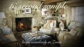 The Holiday cottage ZOOM background sample