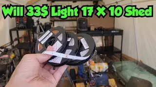 Off Grid Shed LED Strip Light Test 50ft Dimmable Kit