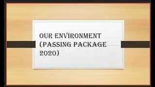 SSLC SCIENCE PASSING PACKAGE 2020 - CHAPTER 15. OUR ENVIRONMENT