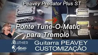 Guitarra PEAVEY PREDATOR Ponte Fixa para Tremolo #peavey #guitarra #luthier #upgrade #custom