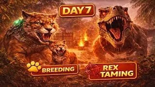 DAY 7 | Thyla Breeding Begins 🐾 + Rex Taming Hunt | ARK Survival Ascended LIVE | Game ON