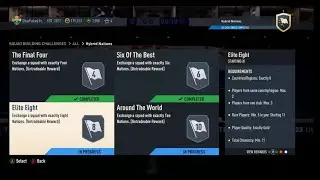 Fifa 23 SBC Hybrid Nation - Elite Eight - under 6K