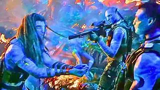 Avatar Fire and Ash (2025) | Jake Meets Quaritch in the Forest Scene Recap