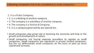 DEFINITION OF SMALL COMPANY UNDER COMPANIES ACT 2013-Amendment