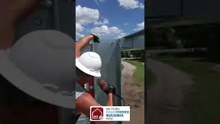 Bolting frames on a COLD FORMED steel building #coldformedsteel #construction #buildings