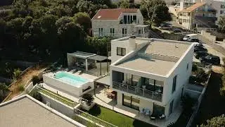 Luxury villa with pool by the sea near Dubrovnik