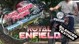 Royal Enfield Long Bottle Punjabi Silencer Testing | Pudupettai Bike Market