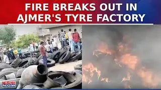 Rajasthan News: Massive Fire Breaks Out In Tyre Factory; Dousing Operation Underway | WATCH