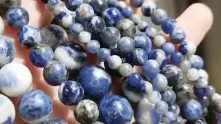 Natural Flower Blue Sodalite Stone Beads - Buy Wholesale Blue Sodalite Beads for Jewelry Making