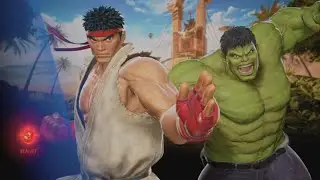 Marvel vs Capcom Infinite: аркадное прохождение Ryu and Hulk