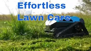 Smart Robot Lawn Mower: Effortless Grass Cutting with Remote Control！