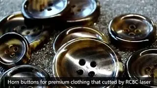 China Exclusive CO2 Laser Horn Button Cutter Machine| Garment laser machine| Button cutting machine