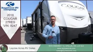 2018 Keystone Cougar 27RES Vin: 8247 - Layzee Acres RV Sales