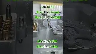 SNC DENT Ti-made-premill-abutment for dental CAD/CAM. Medical Level. #dentalimplants #dentalcadcam