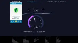 Trust.Zone Speed Test - Antlanta Georgia VPN Server 2017-09-27