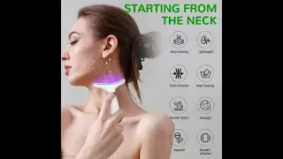Neck face beauty device vibration massage for face and neck personal care #neckcare #beautytips