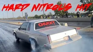 REALLY HIT THIS CUTLASS WITH SOME SERIOUS NITROUS OFF THE LINE! CVC RACING