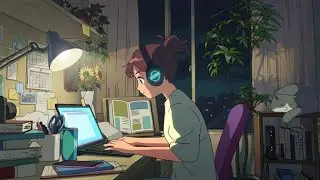 1-HOUR STUDY WITH ME 🍉 Aesthetic Anime 90s ~ Studying / Relaxing / Working / Lofi Music
