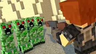 Minecraft Battlefield - Creeper Army Attack !? ( Minecraft Roleplay #3 )