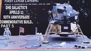 APOLLO 11 MOON LANDING VINTAGE KIT BUILD PART 5,THE MOONSCAPE BUILD.