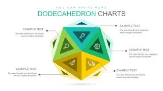Dodecahedron Geometric Keynote charts - Geometric charts