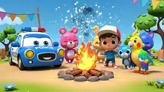 Police Car Song for Children | The Wheels on the Police Car