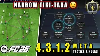 FC 26 | Жестокая тактика TIKI TAKA 4312 🤤 Лучшая мета-тактика 4-3-1-2