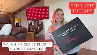 Red Light Therapy at Home | Full Body 660nm & 850nm Infrared LED Lamp with Stand | Set Up Demo