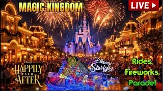 🔴LIVE: MAGIC KINGDOM! Rides, Fireworks, Starlight Parade! Walt Disney World Live Stream #disneyworld