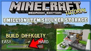 1 Million Items Shulkerbox Storage Guide / Tutorial | Minecraft Bedrock Edition, MCPE, MCBE