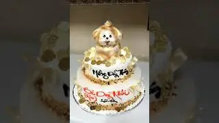 B&Aacute;NH KEM CON CH&Oacute; v&agrave;ng - mẫu 2 tầng