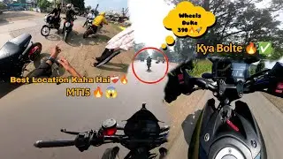 🔥Stunt Point❌Duke390 vs MT15❤️&zwj;🩹Haypar ride🚀Wheelie🔥
