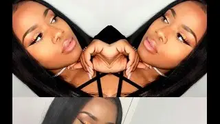 Ombre Glitter Makeup ft. NYX Total Control Drops Foundation