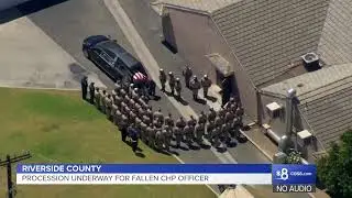 Procession for fallen CHP Officer Andre Moye, Jr.
