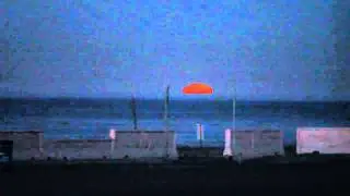 Stunning full moon setting