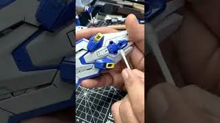 Gundam Aerial Full Mechanics Panel Line & Decal process  #gundam  #gunpla  #gunplabuilder