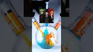 naruto vs luffy vs ichigo color mixing🍊⛓️❤️&zwj;🔥