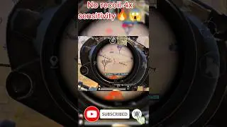 No recoil 4x sensitivity 🔥😱 #shorts