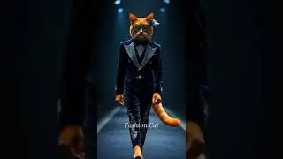 cats wearing fancy dress themed clothes #cats #shortsvideos #fashioncats #fashionshow #cutecat