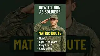 How to Apply As A Soldier After Matric | Join Pak Army
