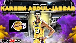 NBA 2K22 KAREEM ABDUL-JABBAR BUILD! *THE BEST* POST SCORER BUILD IN THE GAME!
