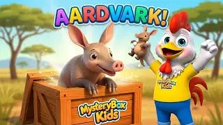 Mystery Box Kids: Учим названия животных &mdash; Милое открытие трубкозуба! Африканский сюрприз животных